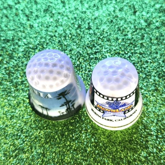 Movieland Wax Museum and California Palm Trees Thimbles - Picture 4 of 6
